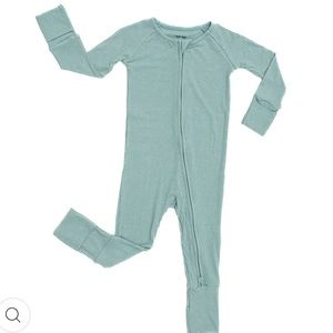 Little Sleepies zippie pajamas (Stormy ribbed)